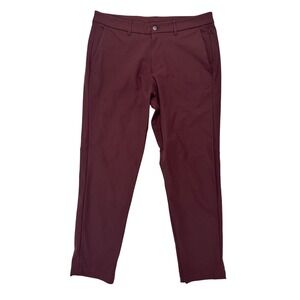 Lululemon Commission Pant Slim *Warpstreme 32" Maroon size 33